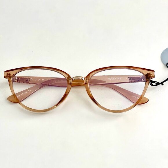 QUAY AUSTRALIA “Rumours” Cat Eye Blue Light Glasses (Champagne) – NWT 🥂✨ - Picture 6 of 11